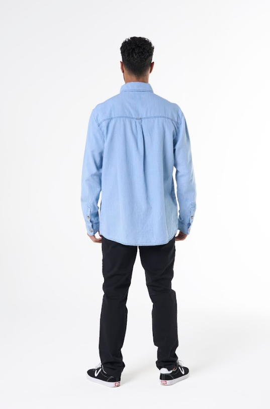 Camisa Hering Jeans Masculina - Azul