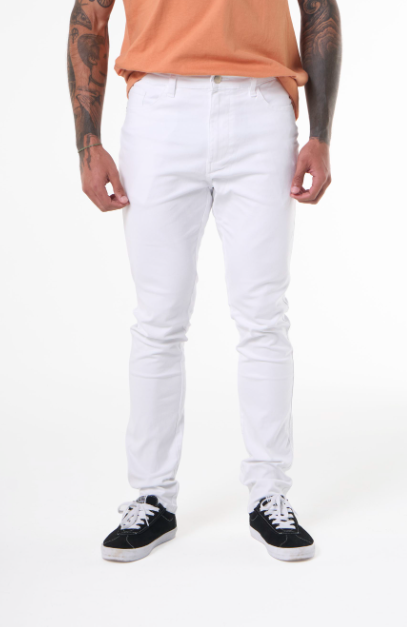 Calça Básica Hering Masculina Em Sarja - Branca