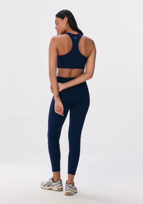 Top Esportivo Hering Feminino Hero Com Fio Lycra - Azul