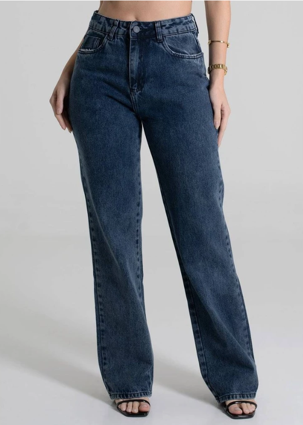 Calça Jeans Sawary Feminina- Azul
