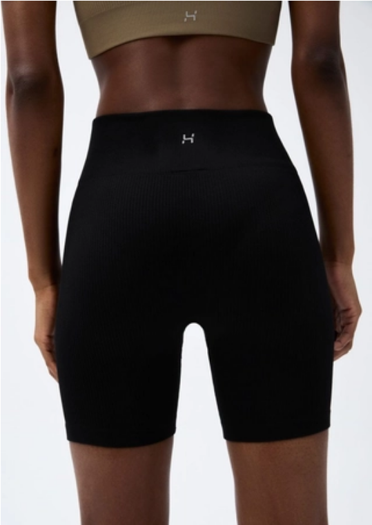 Bermuda Esportiva Hering Biker Sem Costura Feminina - Preta