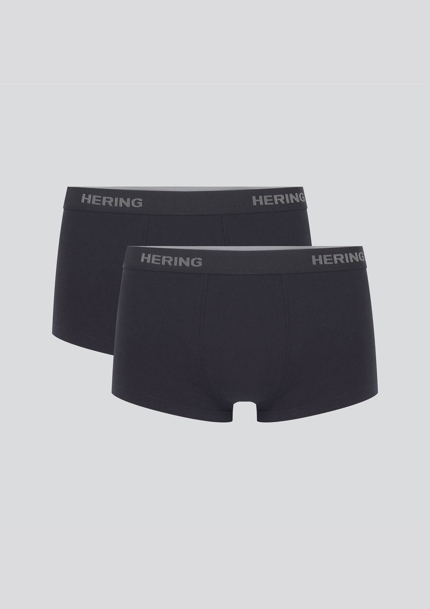 Kit Cueca Hering Boxer Em Malha Com Elástico Masculina PACK2 - Preta