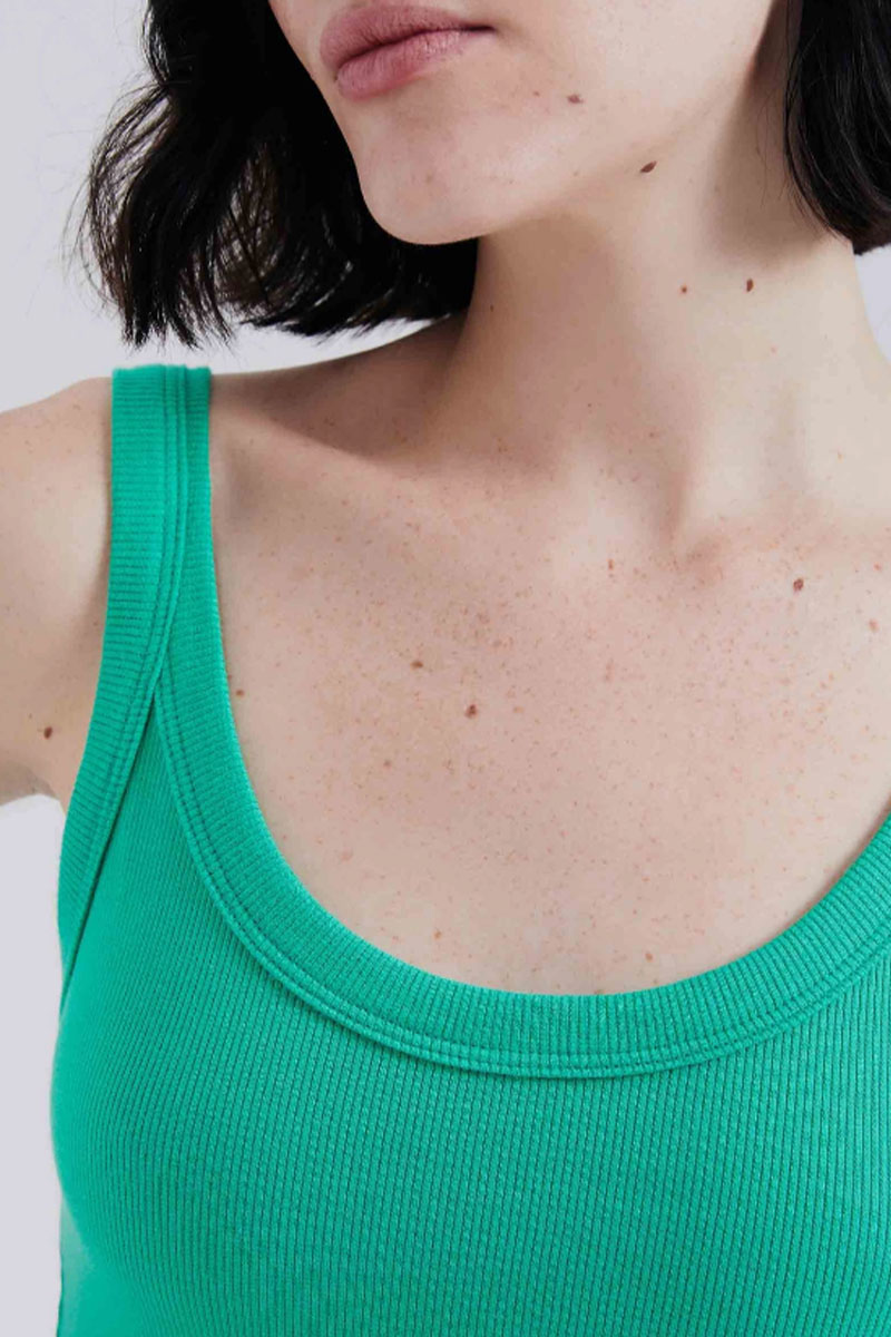 Blusa Cropped Regata Hering Feminina - Verde