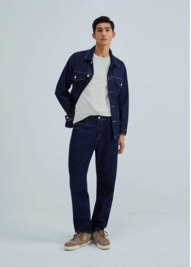 Calça Jeans Hering Básica Reta Masculina - Azul