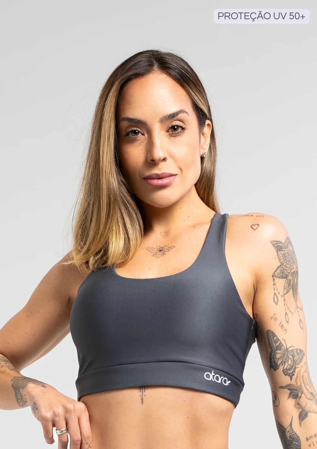 Top Esportivo Nadador Liso Atara - Feminino