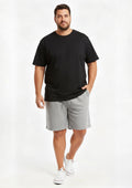 Bermuda Moletinho Plus Size Radical Style Mescla Masculina
