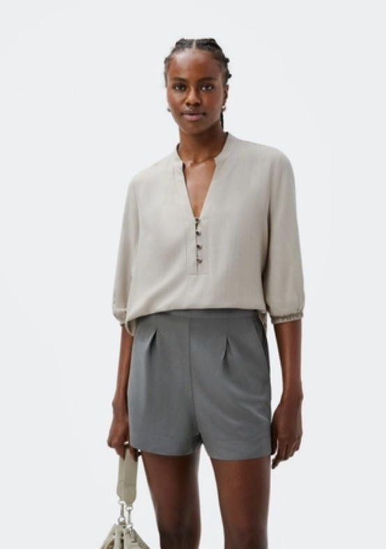 Blusa Cinza Hering Feminina
