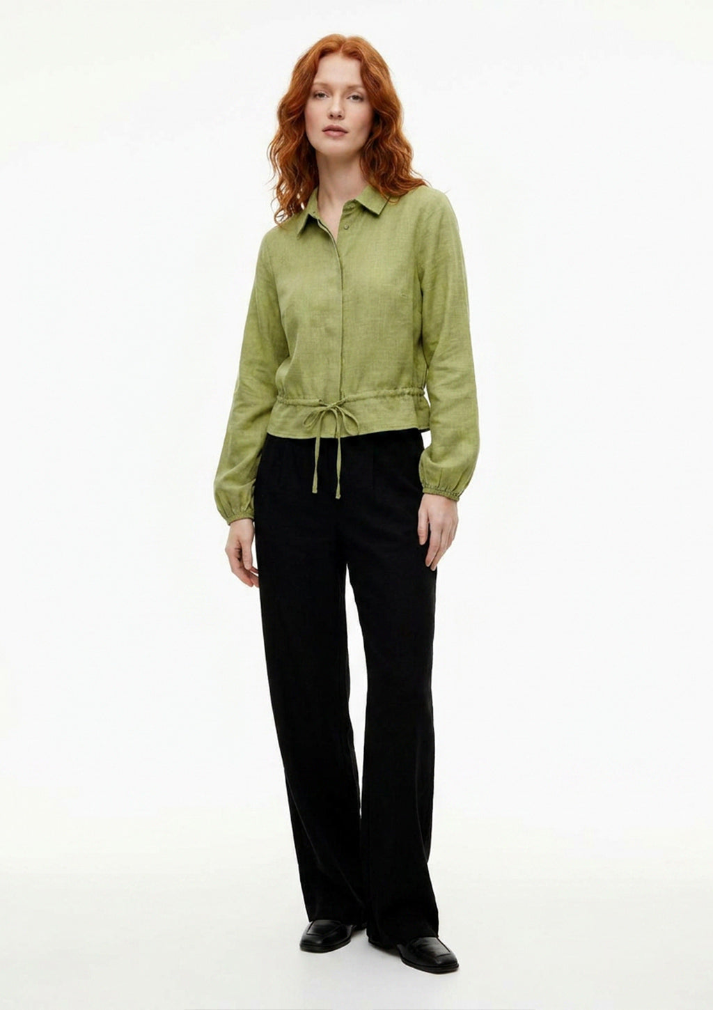 Camisa Manga Longa Cropped Style Box Feminino