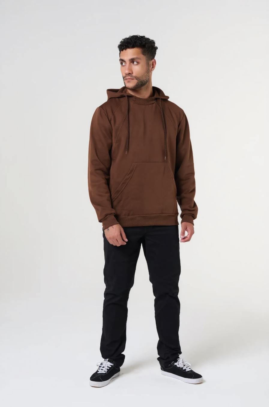 Blusão Moletom Nautima Com Capuz Masculina - Marrom