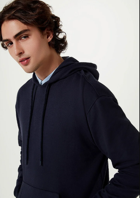 Blusão Com Capuz Hering Masculino - Azul Marinho