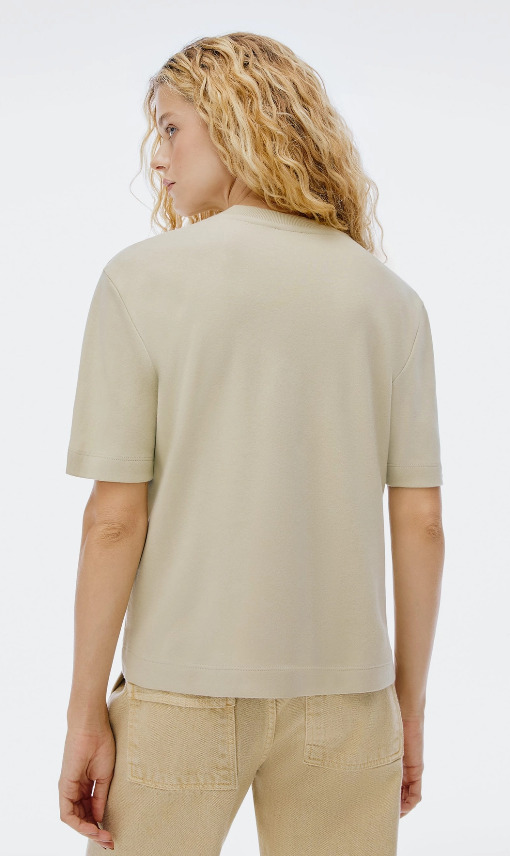Camiseta Hering Básica Feminina Manga Curta Mid - Verde