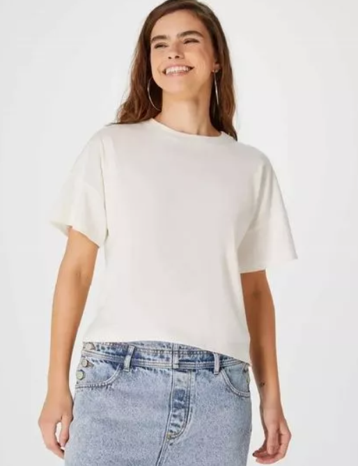 Blusa Básica Hering Feminina - Off White