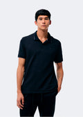 Camisa Polo Manga Curta Hering Listrada Masculina - Preto