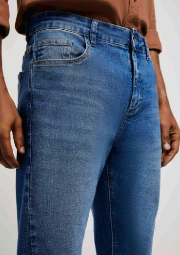 Calça Jeans Hering Básica Masculina Slim - Azul