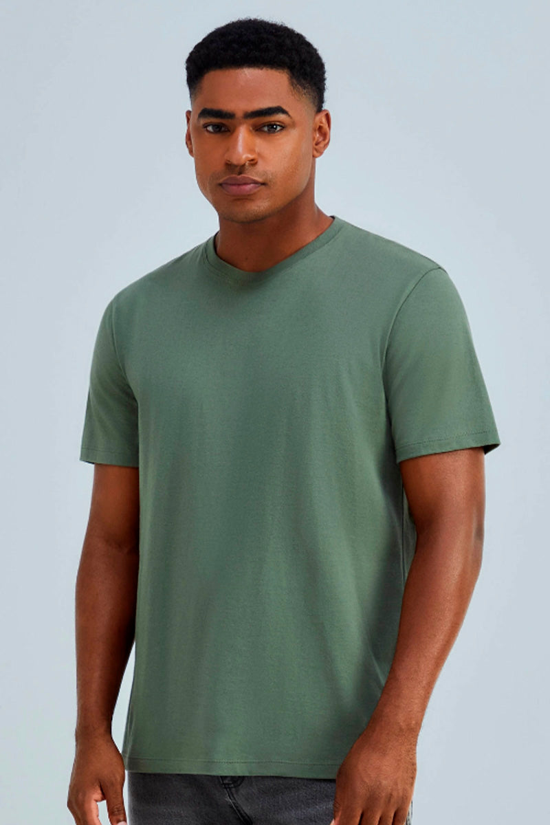 Camiseta Básica Hering World Masculina - Verde