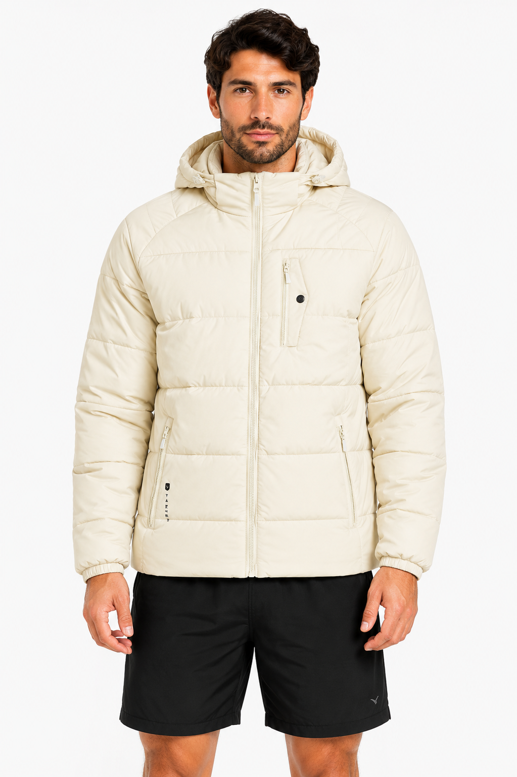 Jaqueta Puff Confort Yacht Masculina - Off White
