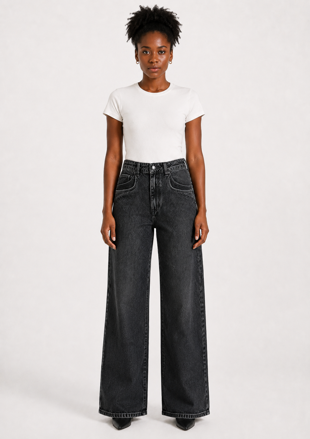 Calça Jeans Feminina Sawary - Preto