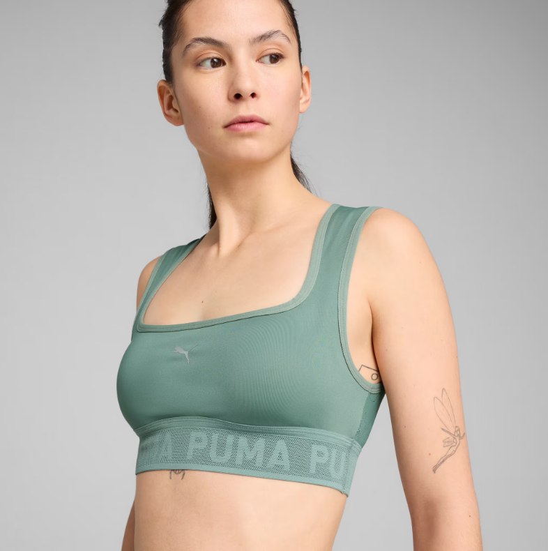 Top De Treino Puma Low Impact Feminino - Verde