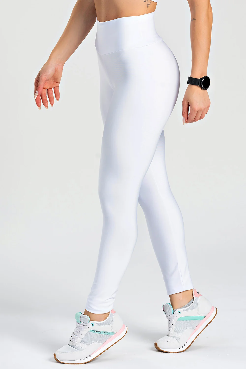 Legging Básica Lisa Atara - Branca