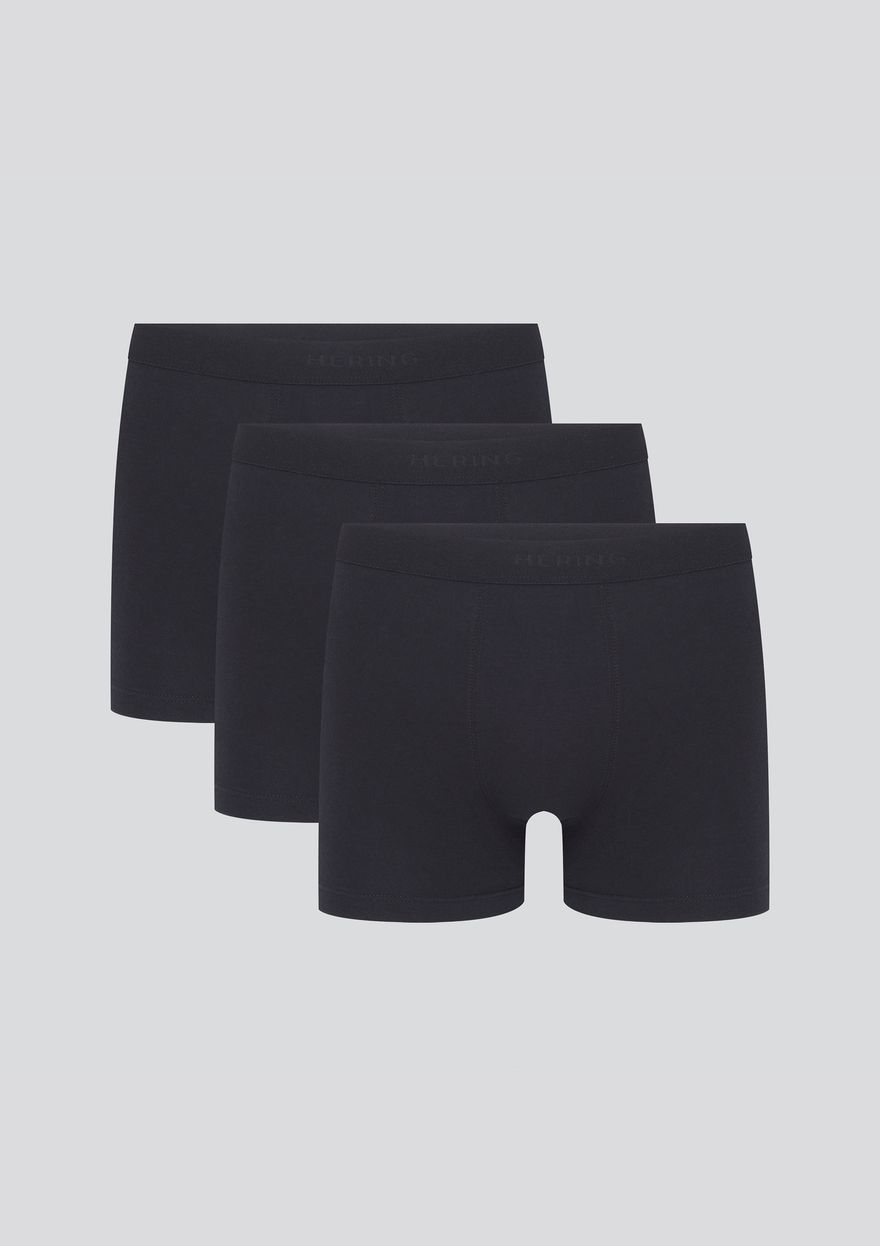 Kit Cueca Hering Boxer  Com Elástico Masculina PACK3 - Preta