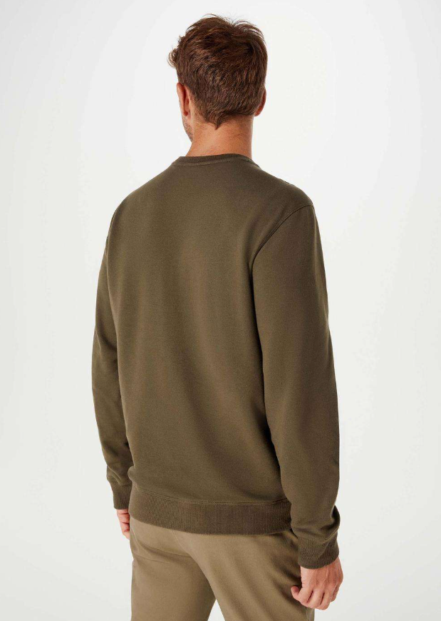 Blusão Básico Hering Comfort Em Moletom Peluciado Masculino - Verde Militar