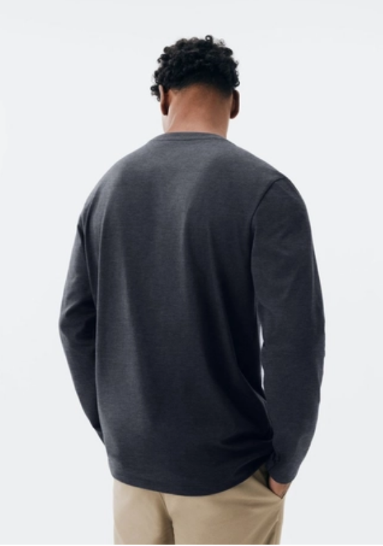 Camiseta Básica Hering Comfort Super Cotton Masculina - Cinza