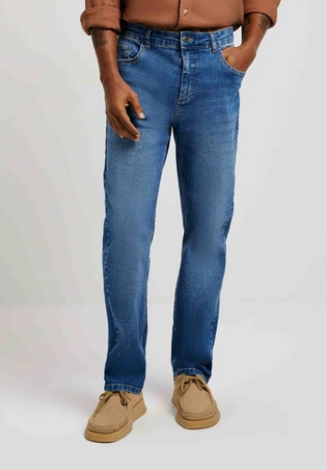 Calça Jeans Hering Básica Masculina Slim - Azul