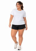 Camiseta Fitness Dry Secagem Rápida Plus Size Feminino Zee Rucci - Branco