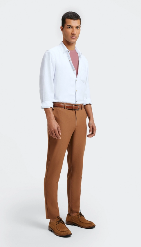 Camiseta Manga Curta Hering Slim World Básica Masculina - Rosa