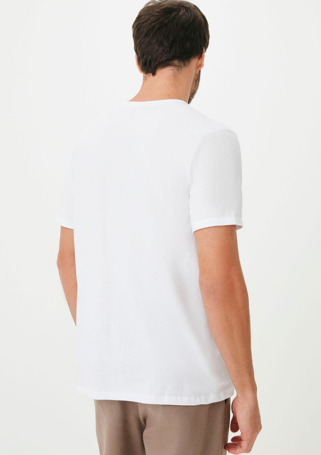 Kit 3 Camisetas Slim Hering Gola Careca Masculino - Branco