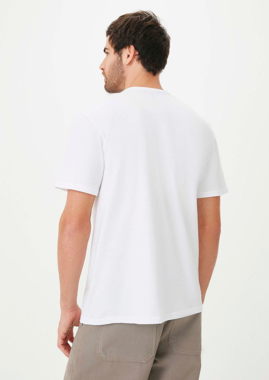 Kit 5 Camisetas Slim Hering Gola Careca Masculino - Branco