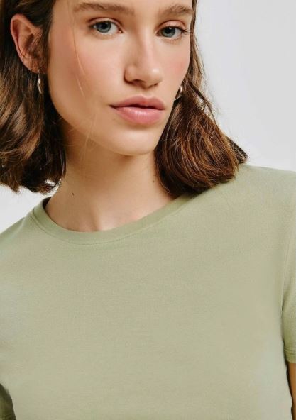 Blusa Cropped Hering Feminina - Verde