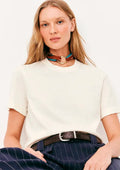 Camiseta Manga Curta Hering Estonada Soft Feminina - Off-White
