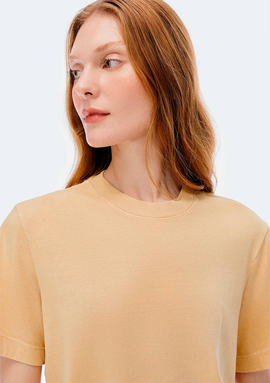Camiseta Manga Curta Hering Estonada Soft Feminina - Amarelo