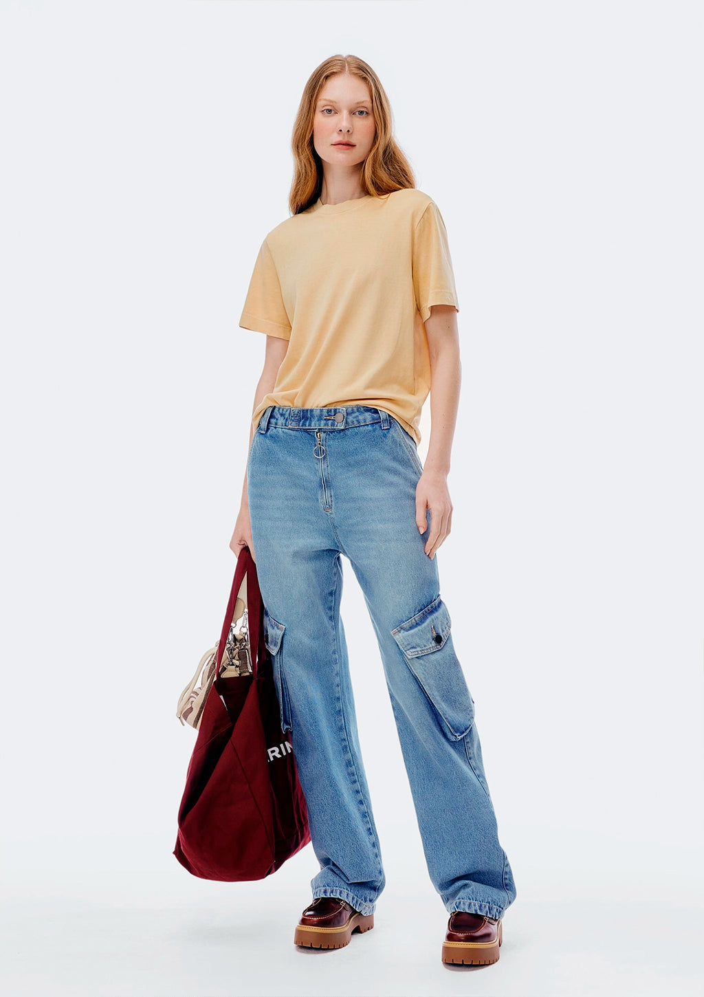 Camiseta Manga Curta Hering Estonada Soft Feminina - Amarelo