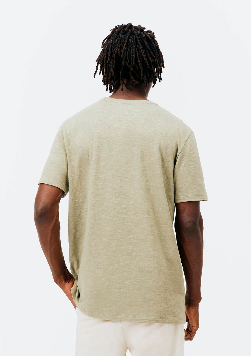 Camiseta Manga Curta Hering Comfort Em Malha Flamê Masculino - Verde