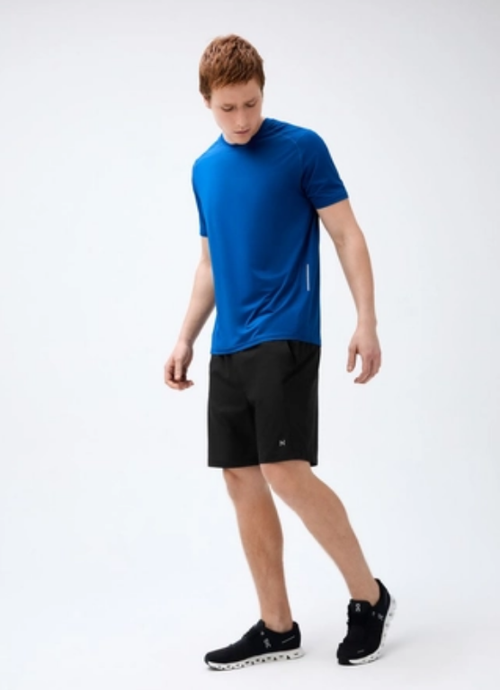 Bermuda Hering Esportiva Com Recorte Masculina - Preta