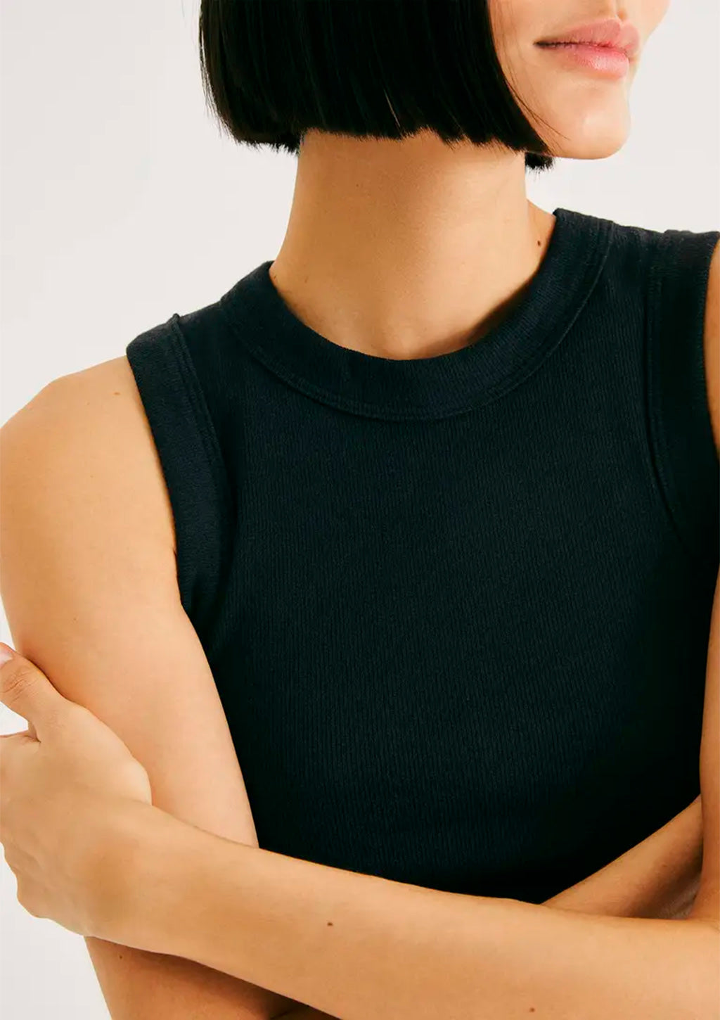 Regata Slim Neck Hering Básica Feminina - Preto
