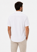 Camisa Manga Curta Slim Fit Masculina Arrow em Fibra de Bambu - Branco