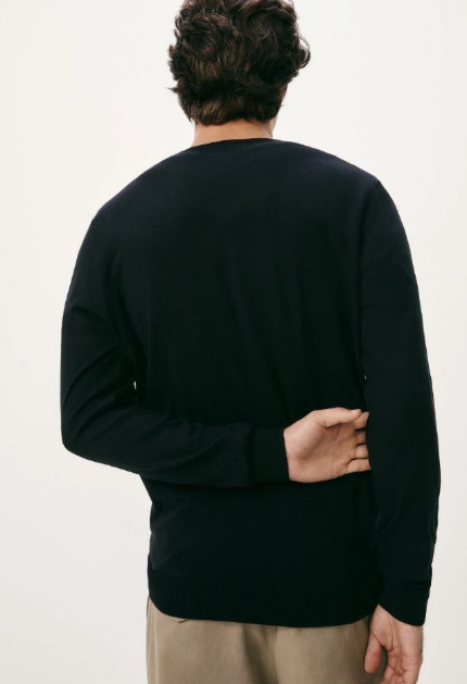 Blusão Básico Hering  Regular Em Tricot Masculino - Preto