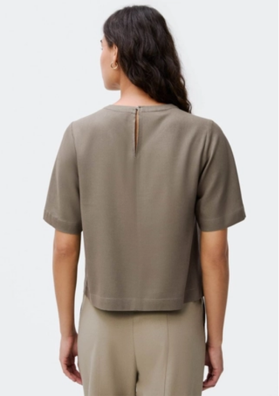 Blusa Linho Cinza Hering Feminina