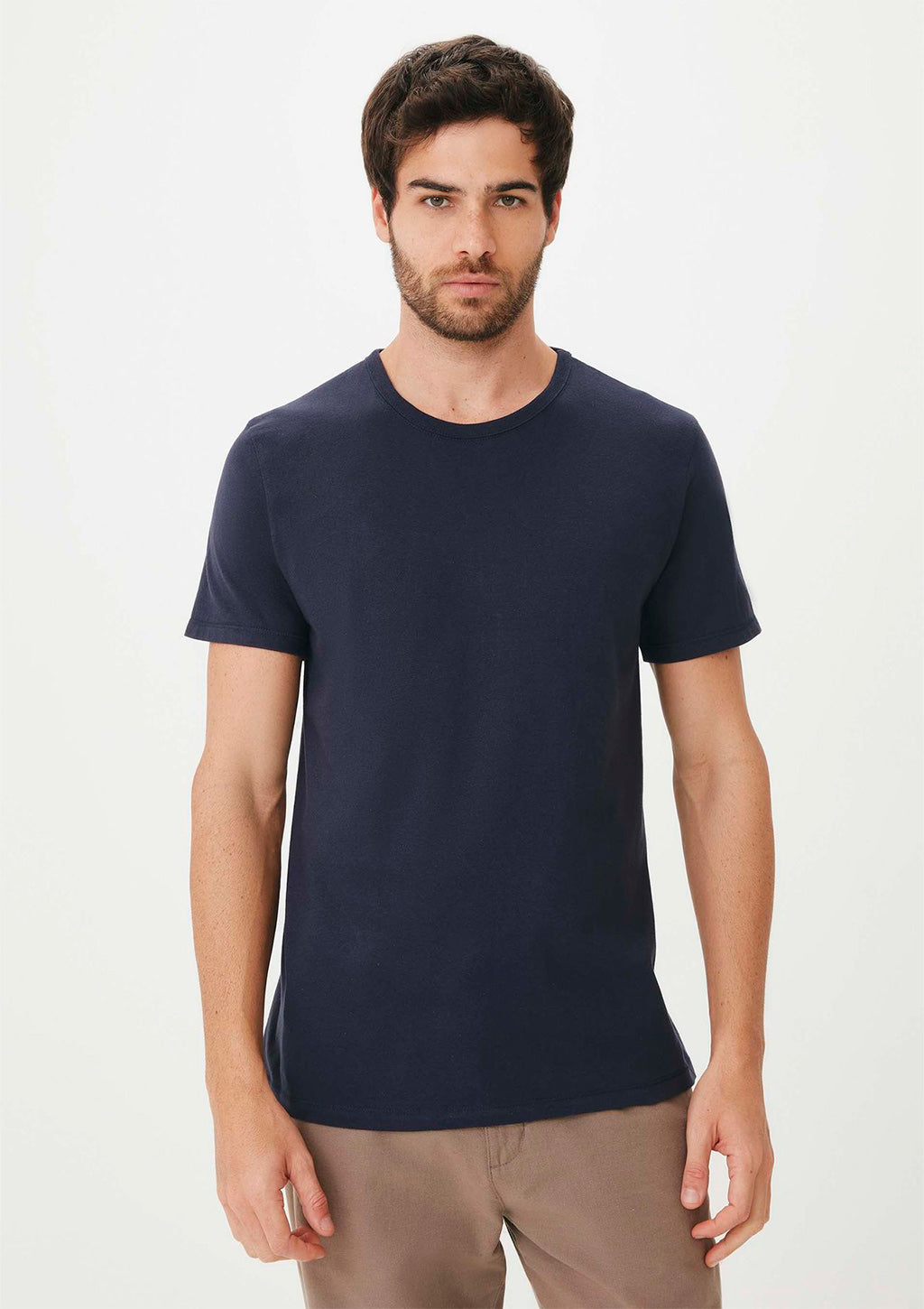 Kit 5 Camisetas Slim Hering Gola Careca Masculino - Multicolorido