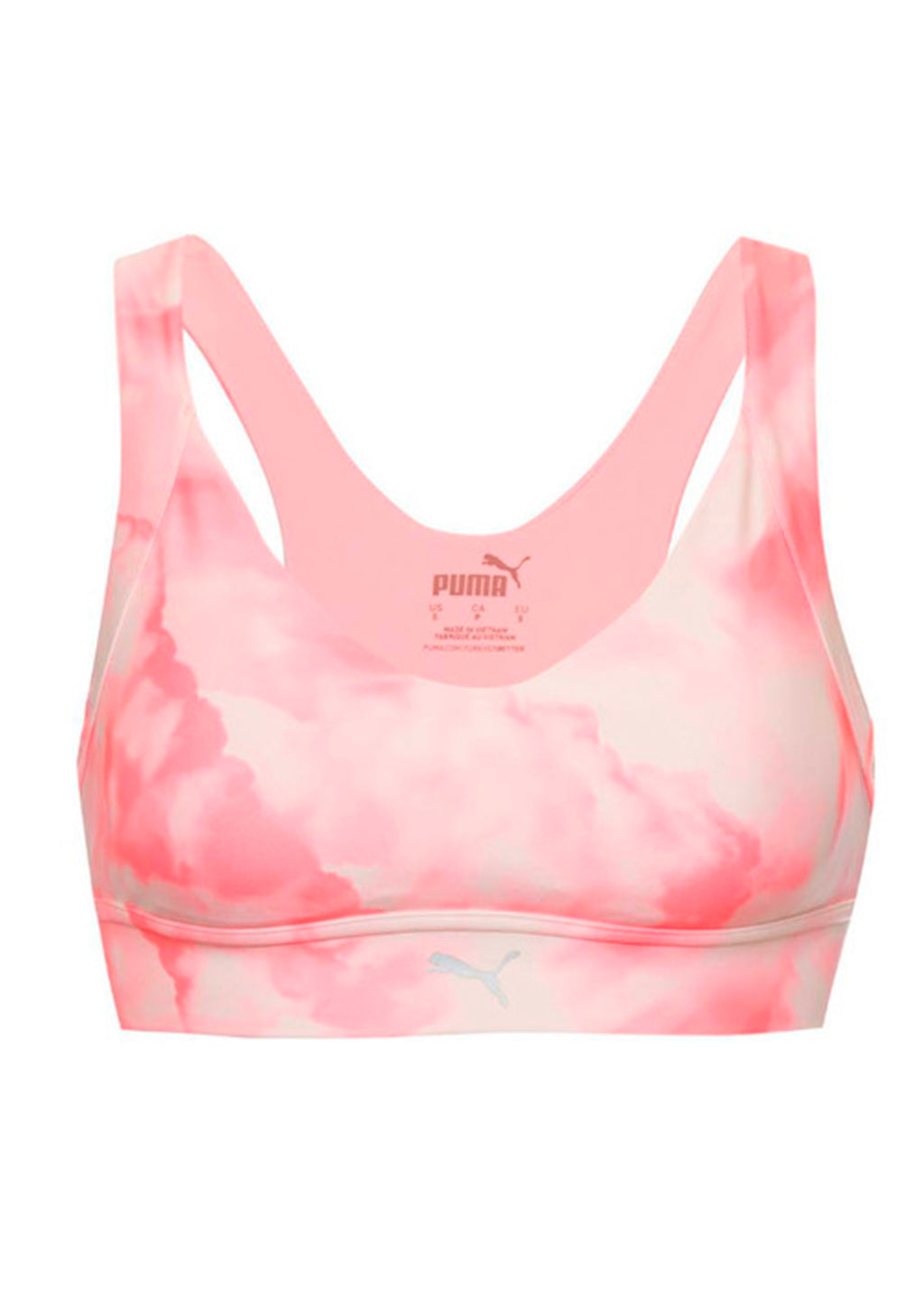 Top Puma Tie Dye - Coral e Branco