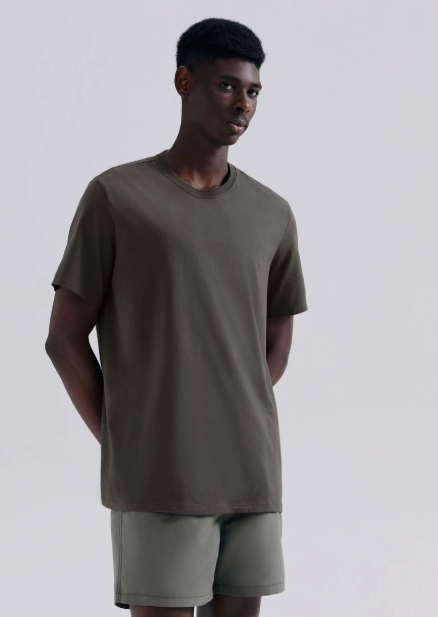 Camiseta Básica Hering Comfort Super Cotton Masculina - Verde Militar