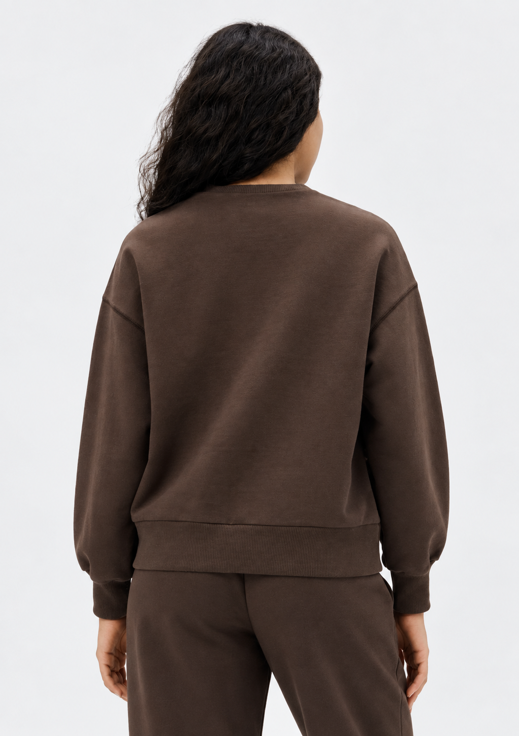 Blusão Básico Hering Em Moletom Feminino - Marrom