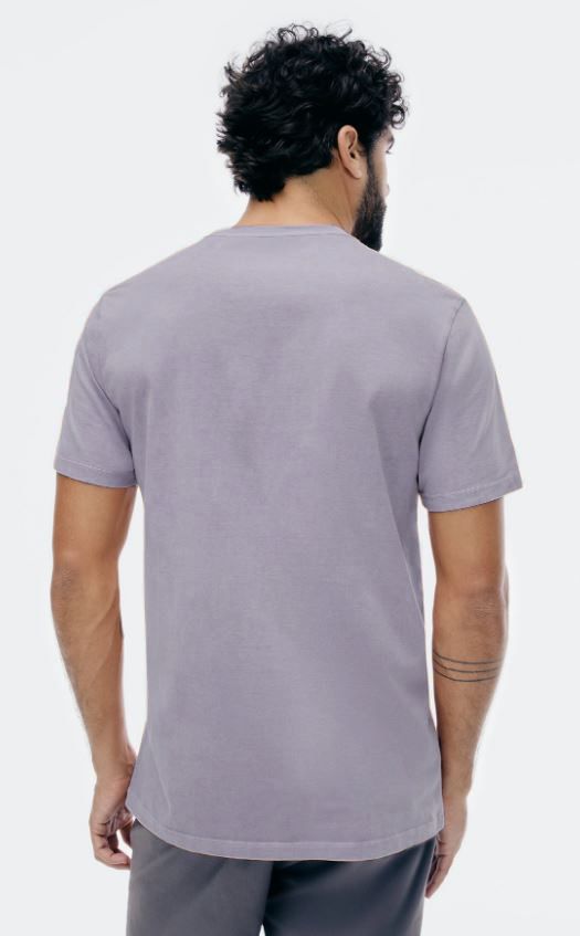 Camiseta Manga Curta Hering Comfort Estonada Super Cotton Masculina - Cinza