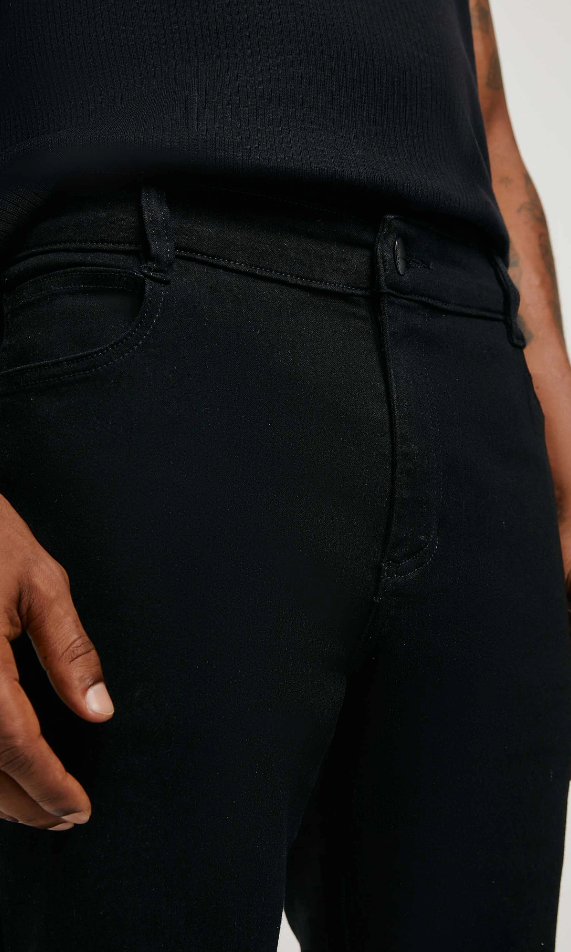 Calça Jeans Hering Slim Soft Touch - Preta
