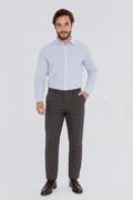 Calça  KDU Casual Chino Slim Masculina  –Chumbo