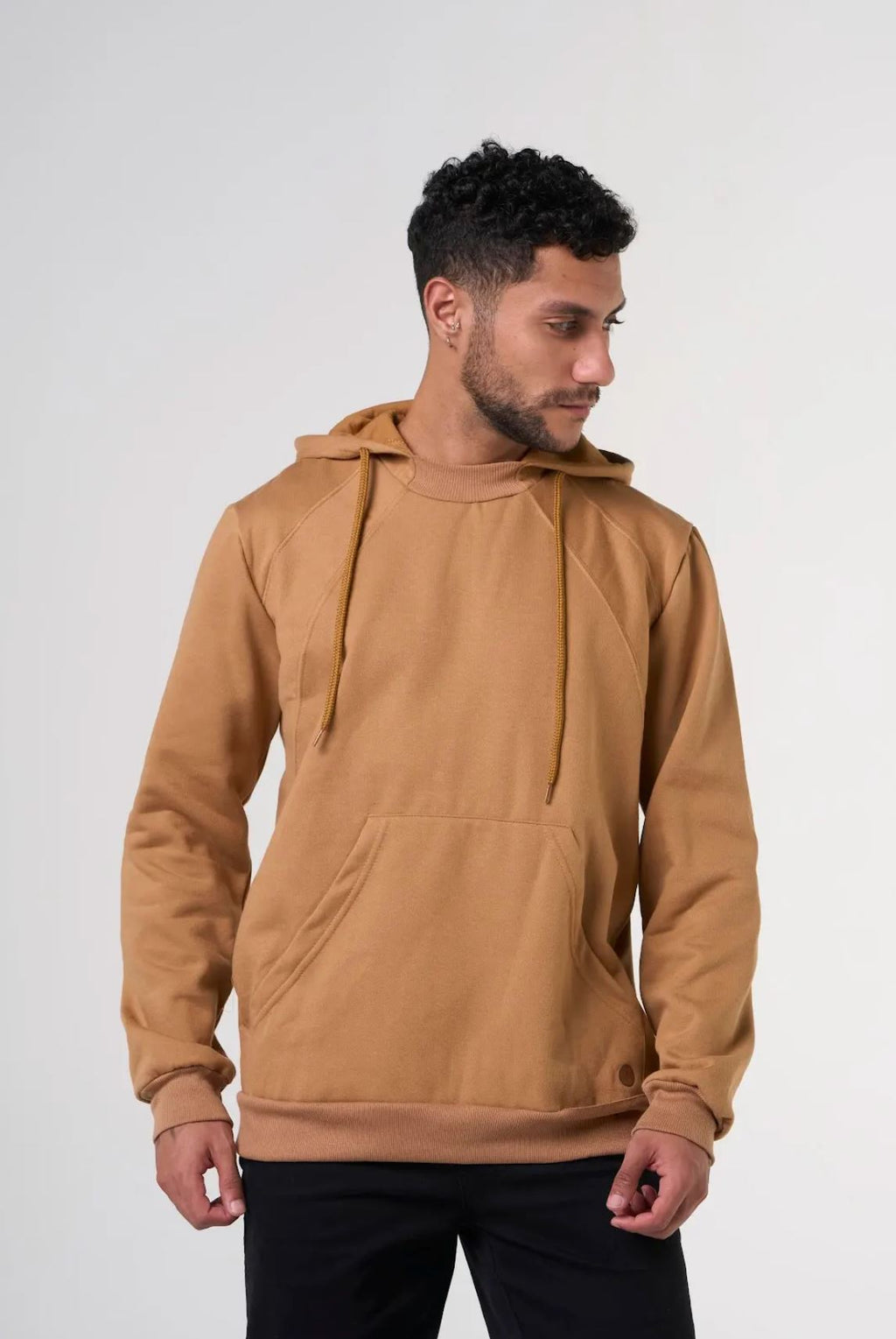 Blusão Moletom Nautima Com Capuz Masculina - Bege