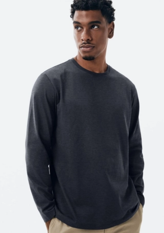 Camiseta Básica Hering Comfort Super Cotton Masculina - Cinza